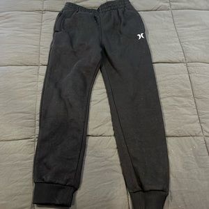 Hurley Boys’ Fleece Sweatpants Size YM in Black